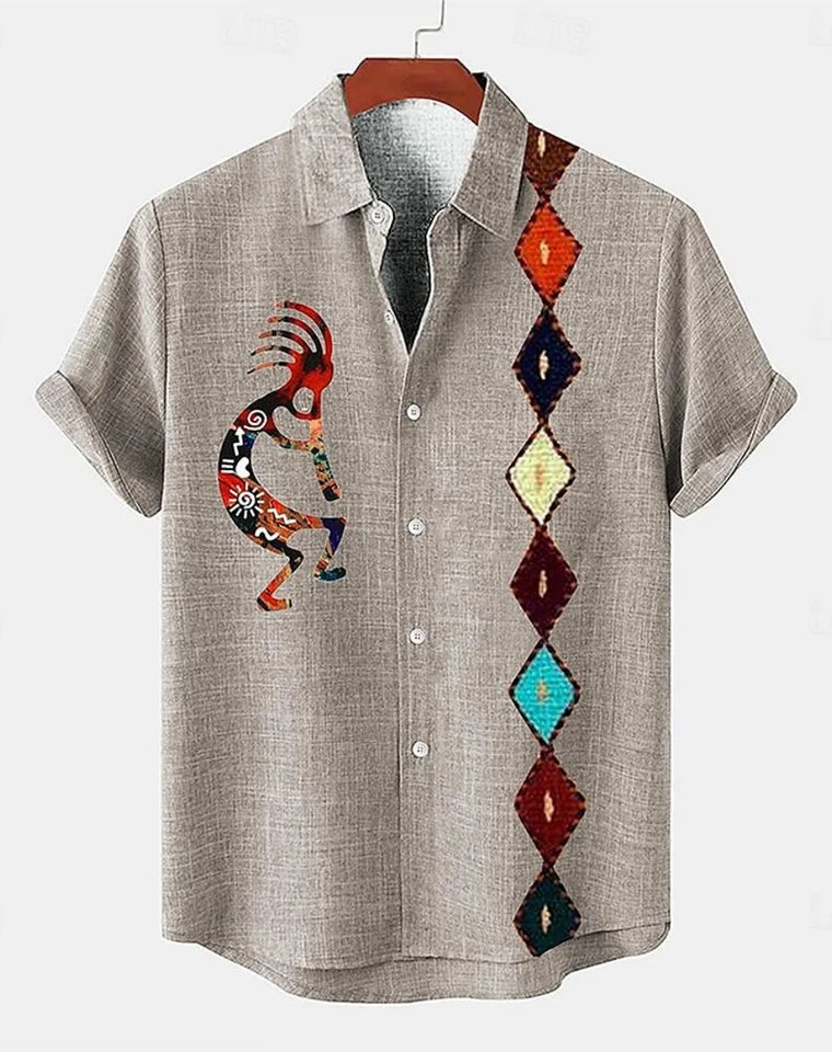 🌿 The Absolute Pure Linen 100%: Men’s Premium Urban-Outdoor Shirt – Short-Sleeve Modern Casual Button-Down, 100% Organic Flax Linen, Ultra-Breathable Performance Streetwear