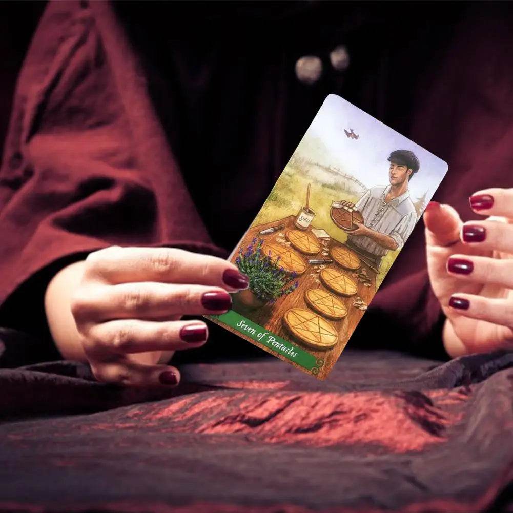 🌿 Thai Mystical Tarot Cards - Green Witch Oracle Deck for Women & Girls | English Edition