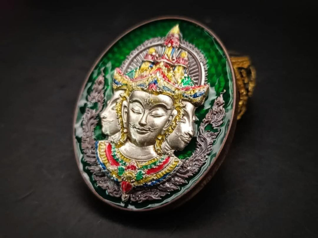Phra Phrom Medal, Mega Blessing 108 Powers Edition – Authenticated Sacred Amulet by Luang Pu Im, Wat Thung Na Mai
