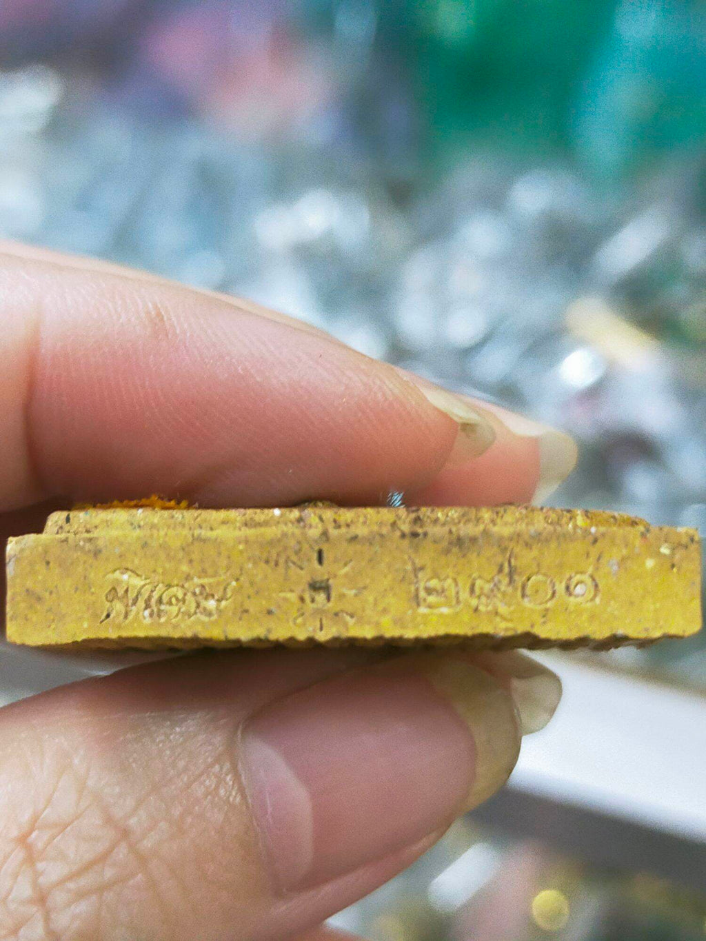 Exquisite Phra Somdej Amulet by Luang Pu Sila Sirijanto – Special Edition with Sky Gem Inlay, Sacred Yantra Backing, and Complete Temple Blessing – 100% Authentic