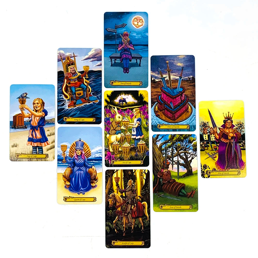 🎴The Gentle Thrills Tarot | 78-Card Traditional Tarot Deck with Beautiful Illustrations – Beginner Friendly & Fresh Artwork