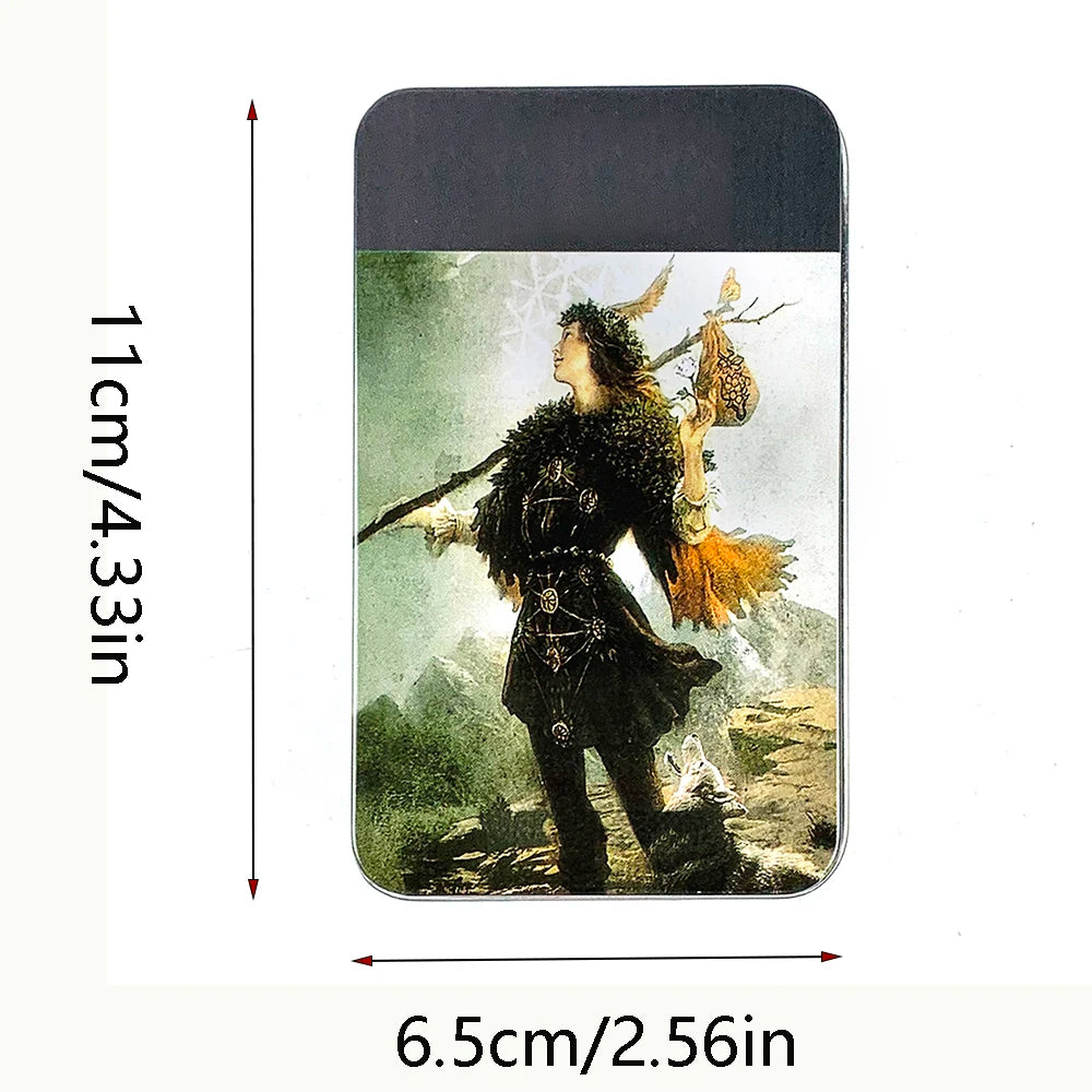 👝 High-Quality Tin Box Packaging for 78 Cards Tarot Card with Gilded Edge and Paper Guidebook – Fate Divination Family Party Game
