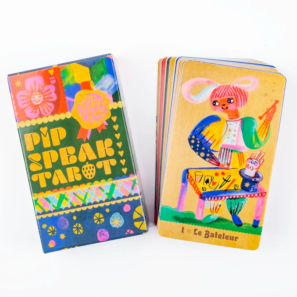 Pipspeak Marseille Tarot Deck - 83 Cards for Family Gatherings, 10.3 × 6 cm