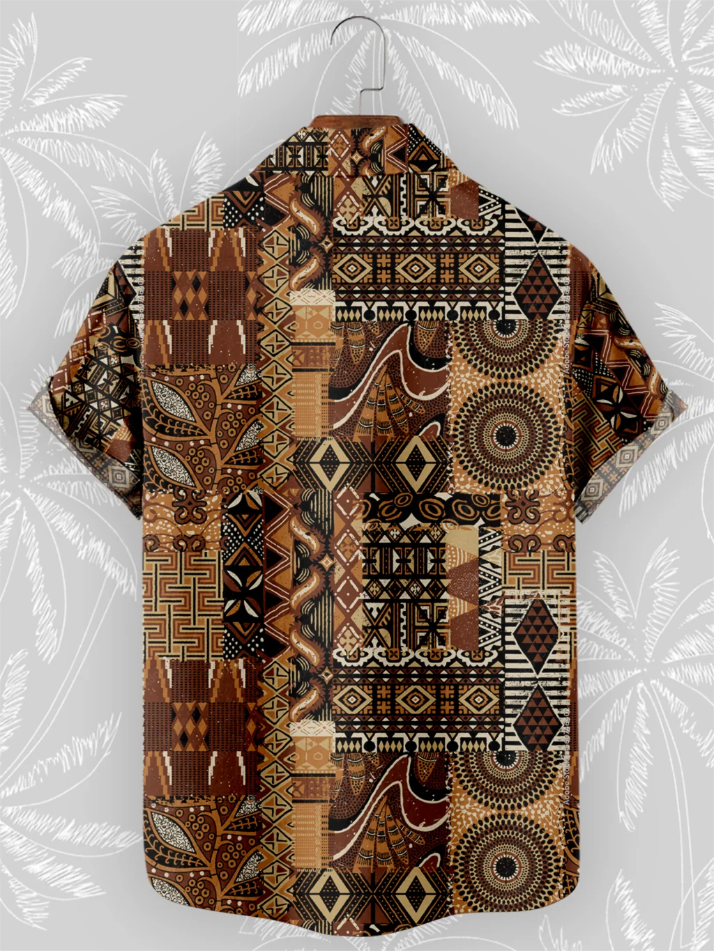 🌍 The Bohemian African Tribe 3D Masterpiece: Premium Men's Retro Short-Sleeve Shirt – High-Definition Tribal Graphic Print, Breathable Summer Beach Fabric, and Sophisticated Oversized Social Silhouette