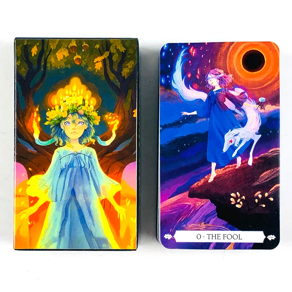 78-Card Tarot Card Deck - Unique Divination Game Blending Fact & Fiction for Insightful Readings