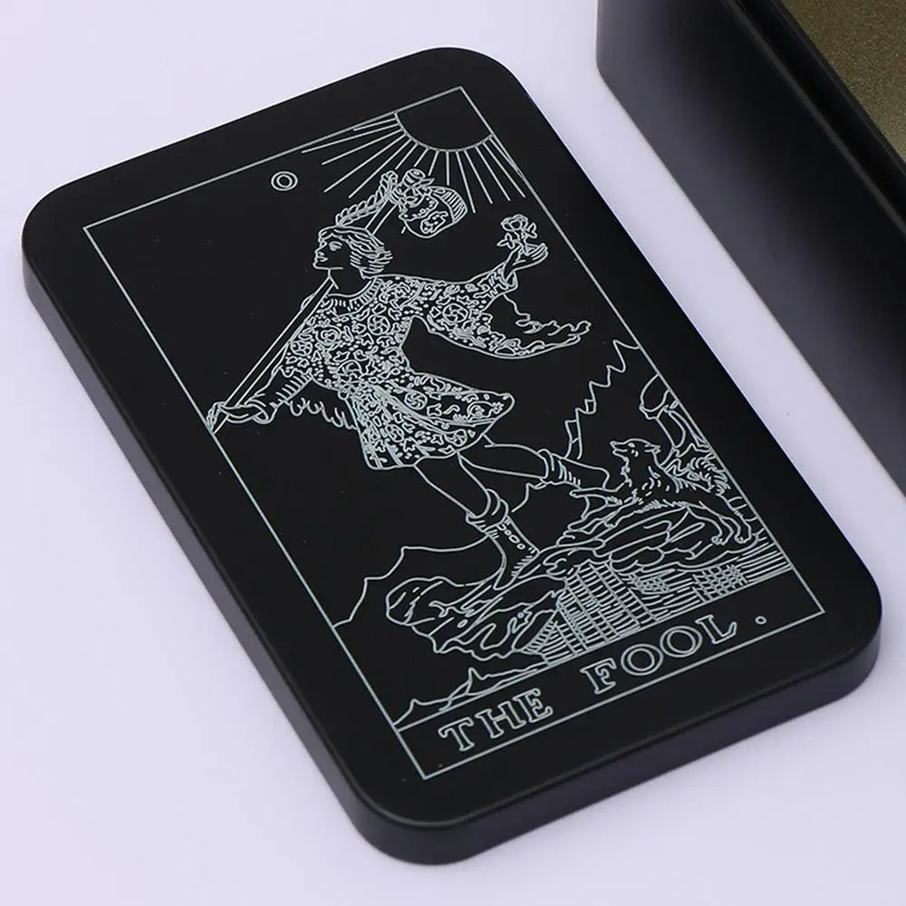 Tarot Cards Box Iron Case Holder for Card Deck Storage Portable Tarot Organizer Storage Case Holder Box For Tarot Cards And Game