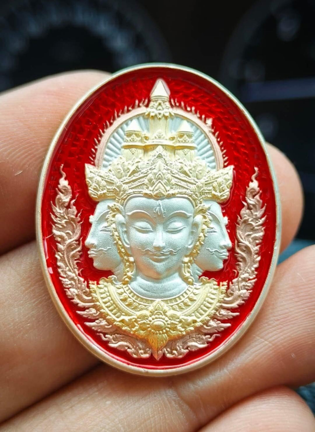 Phra Phrom Medal, Mega Blessing 108 Powers Edition – Authenticated Sacred Amulet by Luang Pu Im, Wat Thung Na Mai