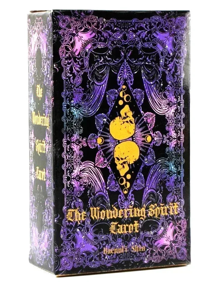 Wondering Spirit Tarot Deck – 78 Gold-Edged Cards in Durable Tin Box
