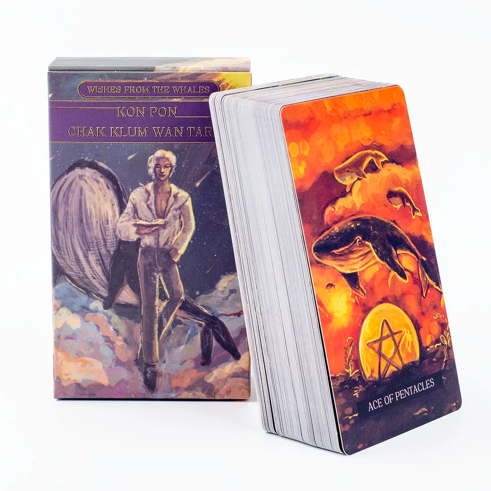 🃏 Wishes From The Whales Tarot Deck – 78-Card Deck Immersing You in a Fascinating Realm of Oceanic Spirits and Sea Creatures