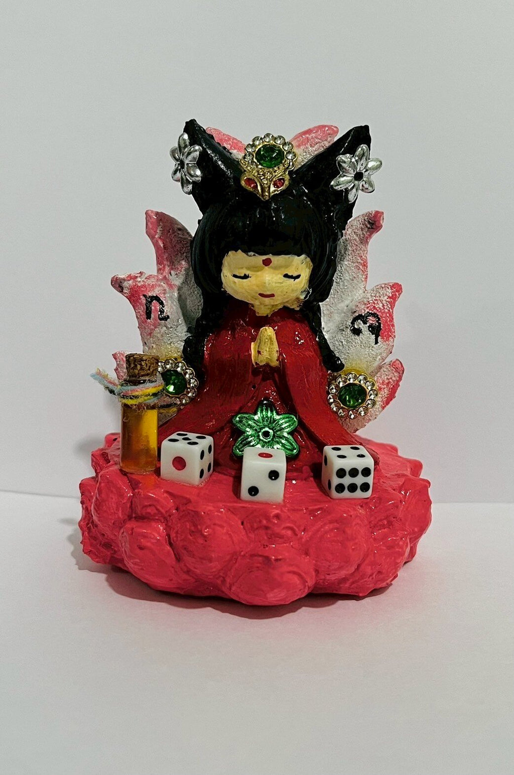 🦊 "Nine-Tailed Fox" Enchantress Amulet by Ajarn Boonlai: Supreme Charm & Love Attraction (Maha Saneh)