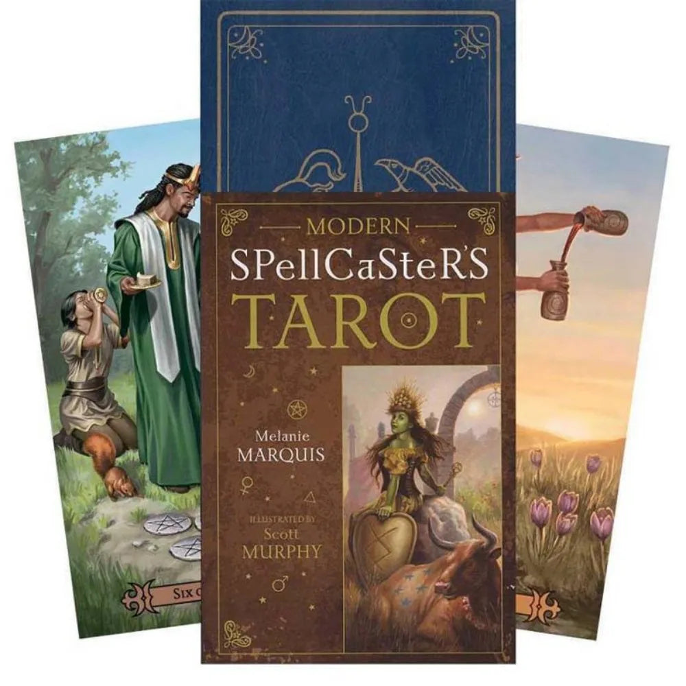 🔮 Modern Spellcaster's Tarot Deck by Melanie Marquis – New Magical Card Game for Divination and Spellwork