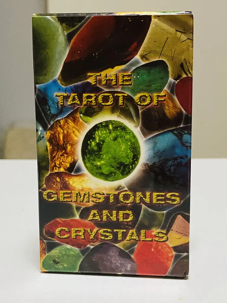 🔮 The Tarot of Gemstones and Crystals – 78-Card Deck with Instruction Booklet, Featuring Photographs of Nature’s Most Beautiful Crystals and Stones, Perfect for Intuitive Divination and Spiritual Connection