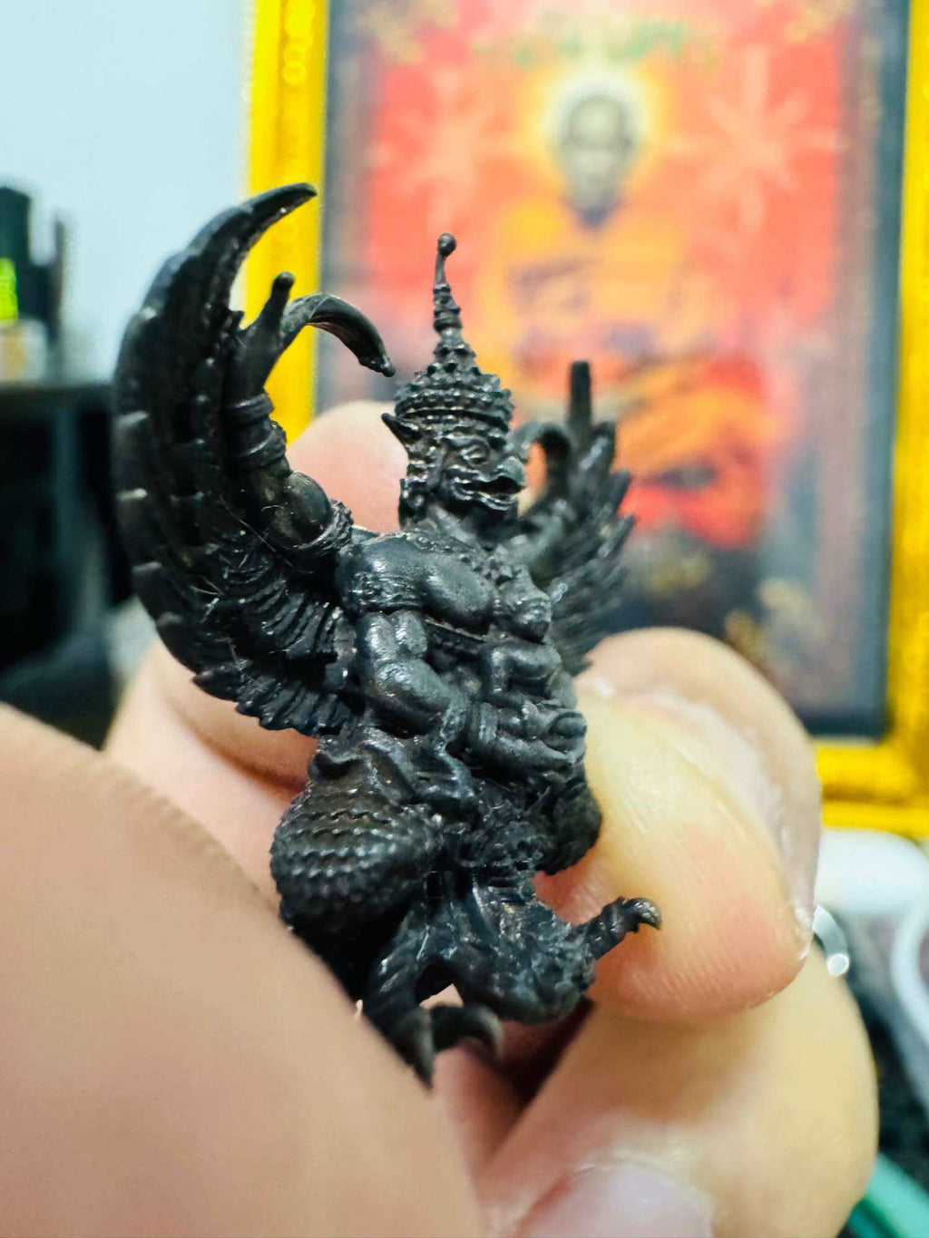 ⚡ Empower Your Wealth and Protection with the Phaya Krut Small Edition﻿ – Setthi Ngern Lai Ma﻿ Model, Blessed in the Mighty Garuda Ceremony and 108 Buddha Consecrations at Wat Phra Maha That Woramahawihan! ⚡