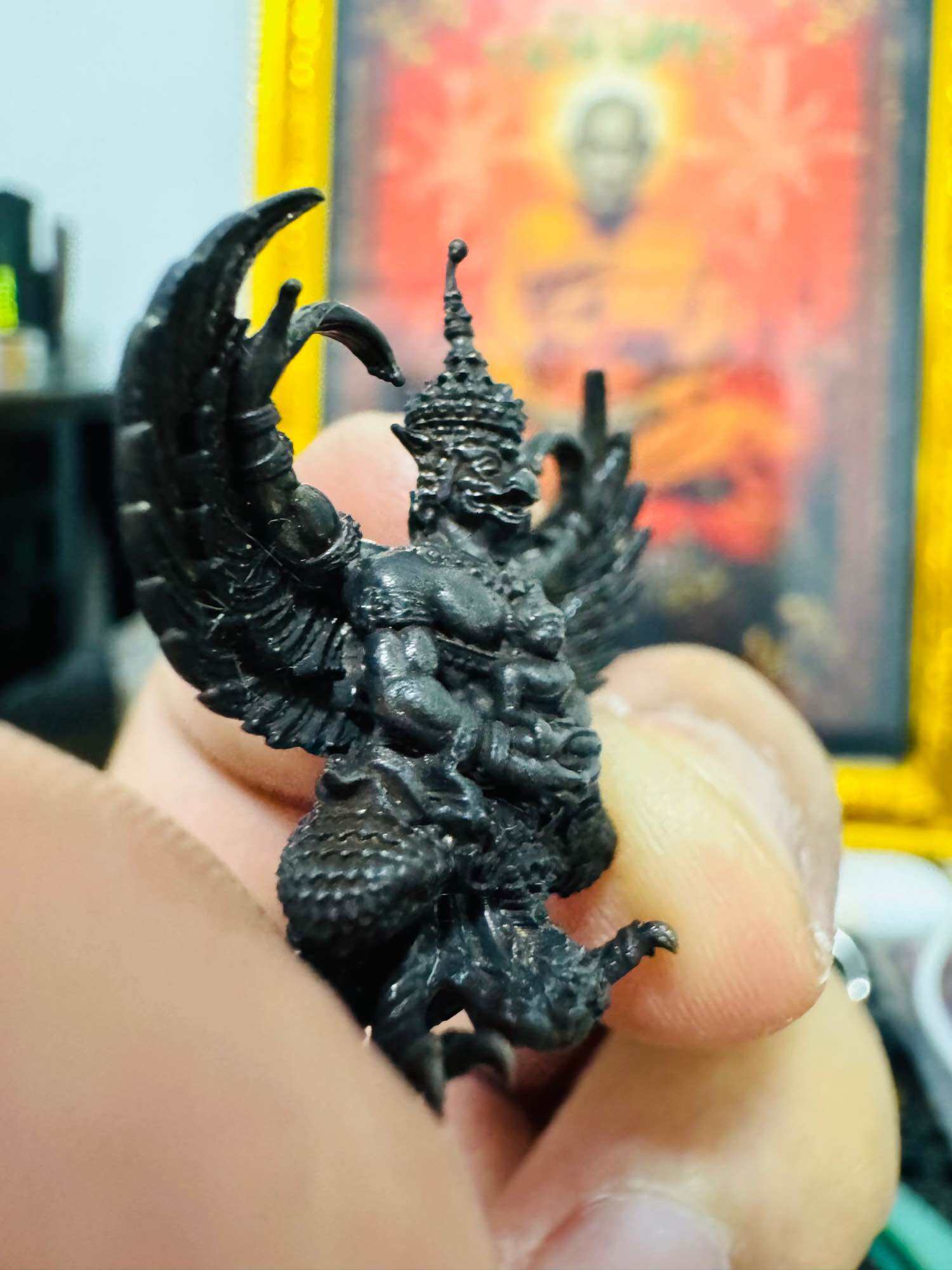 ⚡ Empower Your Wealth and Protection with the Phaya Krut Small Edition﻿ – Setthi Ngern Lai Ma﻿ Model, Blessed in the Mighty Garuda Ceremony and 108 Buddha Consecrations at Wat Phra Maha That Woramahawihan! ⚡