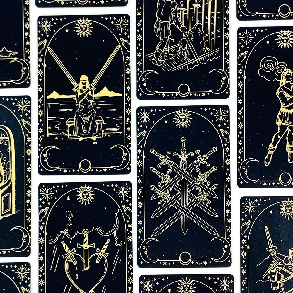New Tarot Cards Deck - 78pcs Beginner's English Edition, Pocket Size for Divination & Board Games