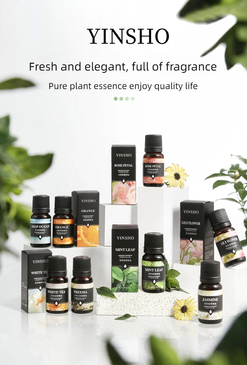 🌟 17 Flavors 10ml Essential Oils for Aroma Diffuser – Water-Soluble Natural Fragrance Oils for Home and AirHumidifier﻿