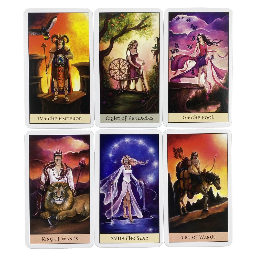 🌈 Crystal Visions Tarot Deck – Elegant 78-Card Rider-Waite Based System with Vivid Imagery for Spiritual Guidance and Entertainment