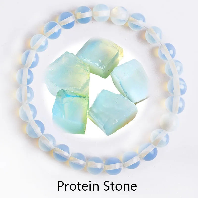 ✨ Natural Stone Protection Bracelet – Dragon Blood Beads, Quartz & Onyx Stretch Jewelry for Men & Women – Healing Reiki & Yoga Energy Bracelet 36 Protein Stone