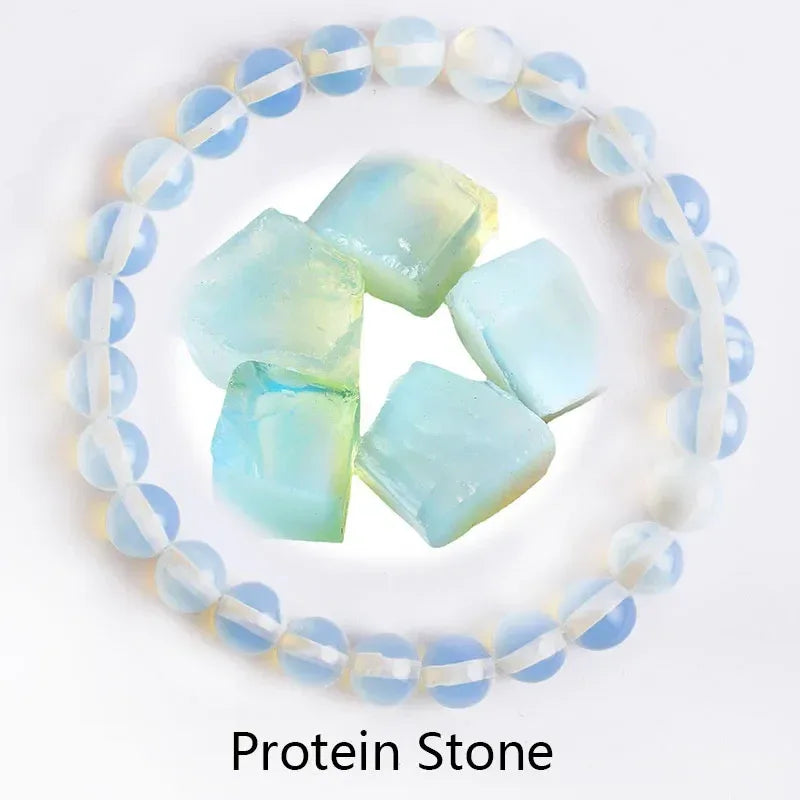 ✨ Natural Stone Protection Bracelet – Dragon Blood Beads, Quartz & Onyx Stretch Jewelry for Men & Women – Healing Reiki & Yoga Energy Bracelet 36 Protein Stone