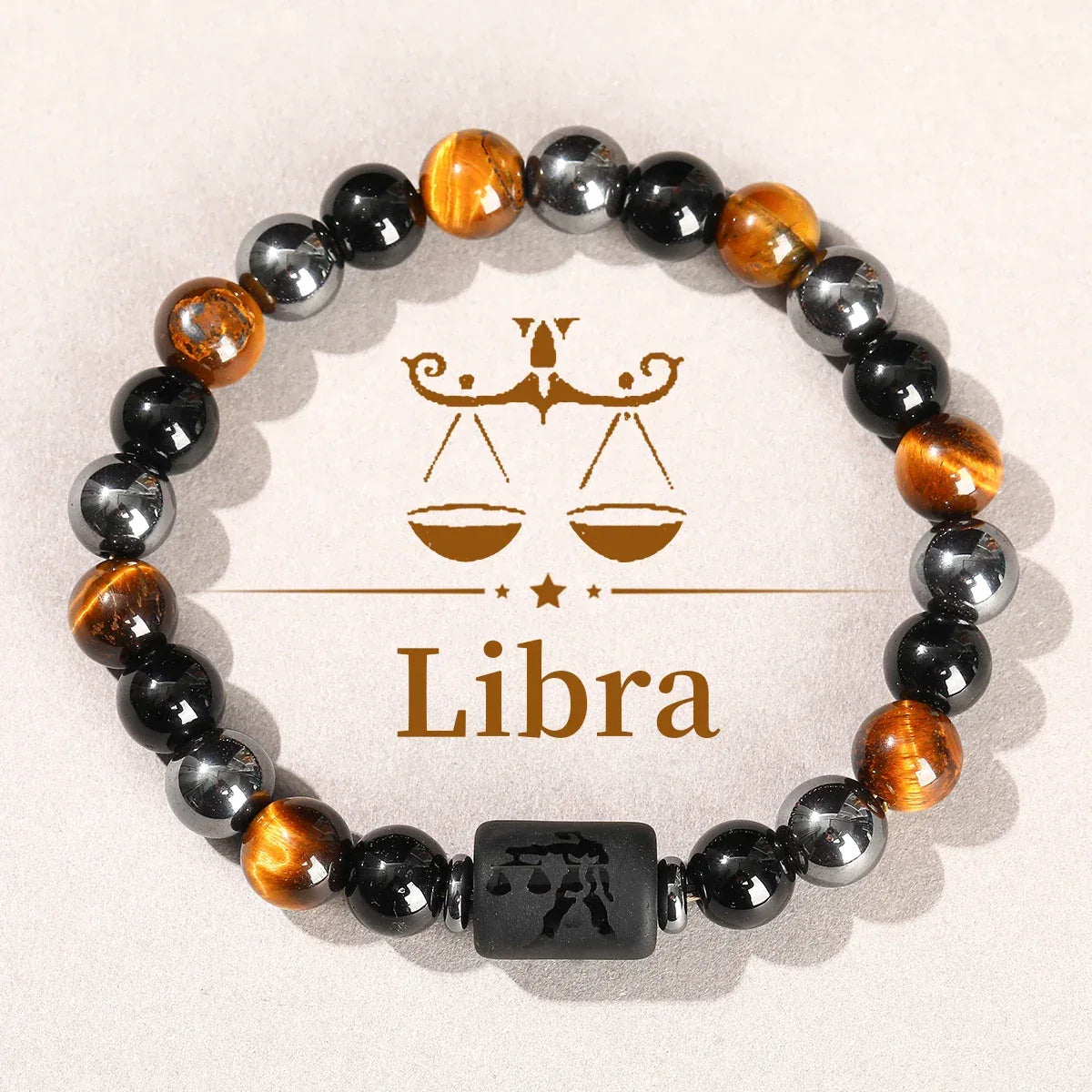 🌌 The "Cosmic Identity" Zodiac Bracelet: 12 Constellation Natural Stone Bangle for Men & Women 9.23-10.23