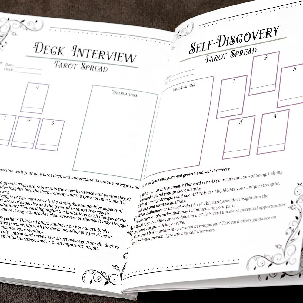 Tarot Beginner's Guide - 106 Pages of Card Meanings, Reading Spreads, and Cheat Sheets for Mastering Tarot
