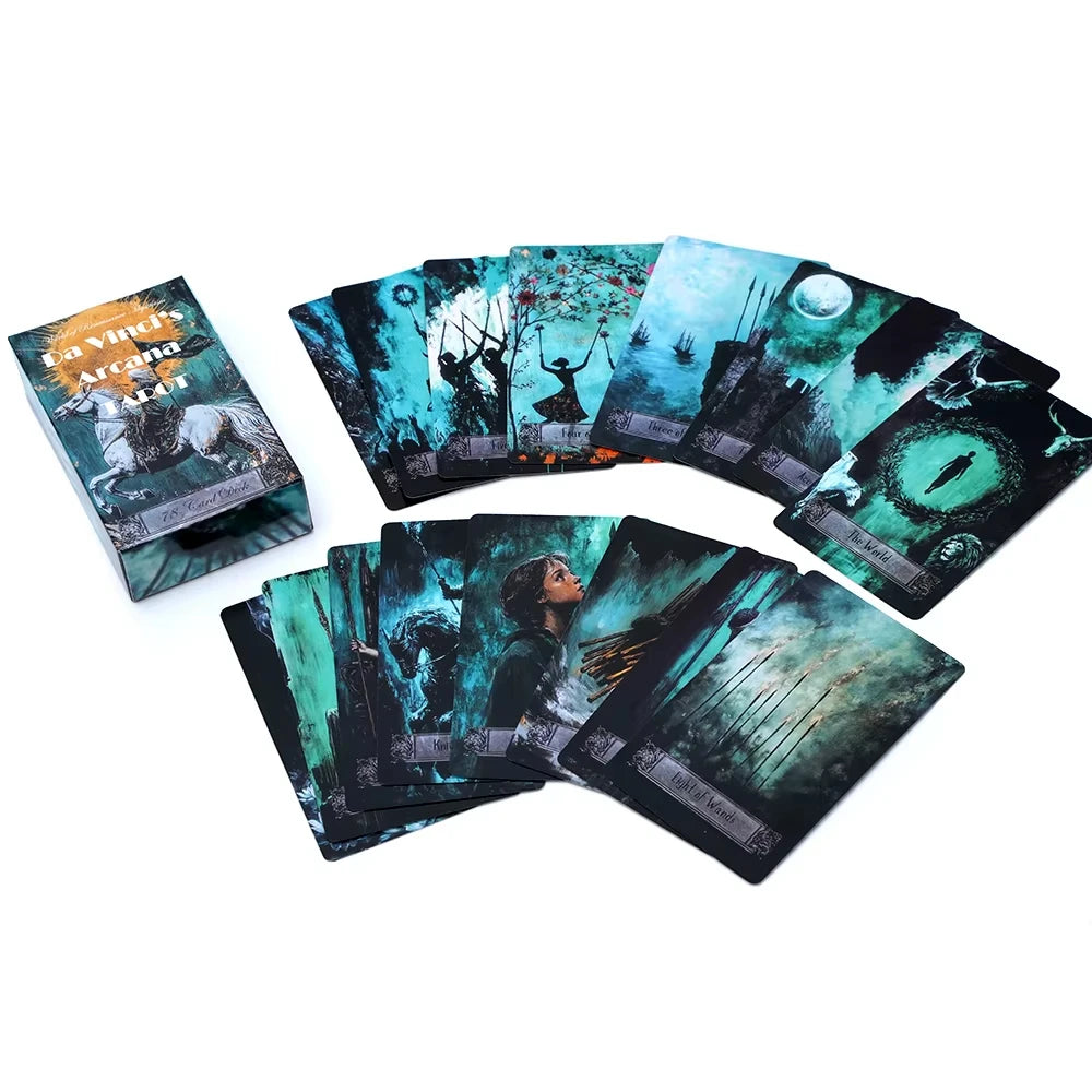 🌟 Da Vinci's Arcana Tarot – Handcrafted 78-Card Deck Featuring Mystical Renaissance Art for Intuitive Readings and Spiritual Guidance