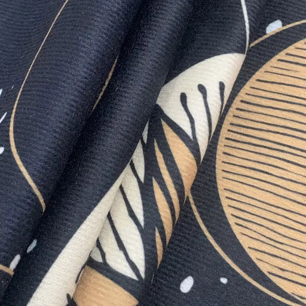 🌟Gold Witchcraft Cat Altar Cloth | Tarot Tablecloth for Spread & Reading | Starry Sky Divination Mat | Altar Decor Pad