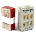 Adventure Time Tarot Cards Deck - 78 Pcs in Tin Box with Gold-Plated Edges for Divination & Gifts light green