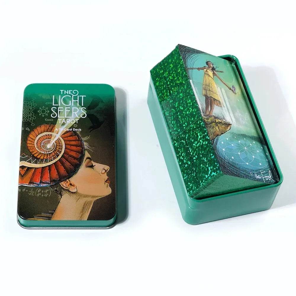 🔮 Thai Blessing Tarot Cards Set – Light Seer's & Adventure Time Deck in High-Quality Tin Box for Women & Girls