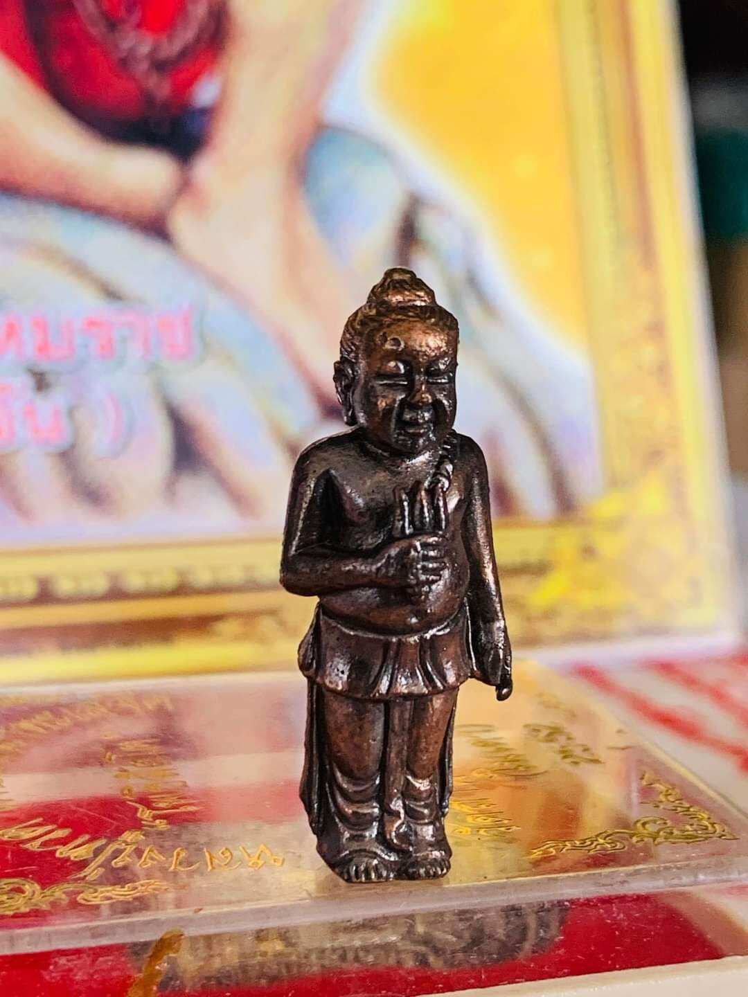 ⚡ Introducing the First Edition Guman Thep Boonrit﻿ from Wat Rongbon – Blessed Spirit Child Talisman for Protection, Prosperity, and Success! ⚡