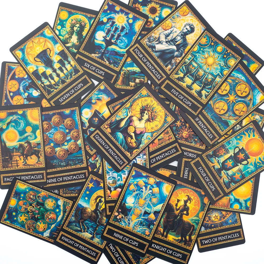 🃏 Van Gogh Tarot – 78-Card Art-Inspired Tarot Deck for Divination, Wisdom & Party Board Game Entertainment