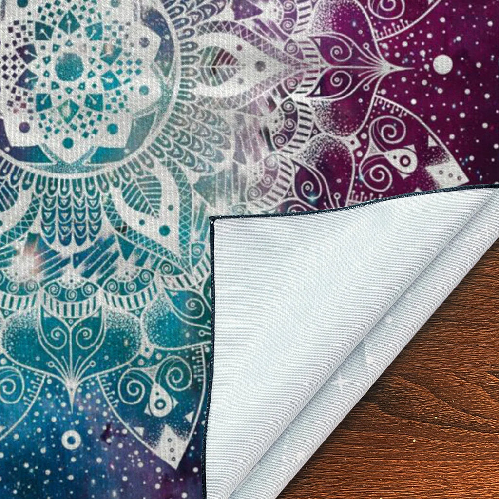 🌌 Blue Mandatura Tarot Card Tablecloth | Altar Decorations Cloth with Mysterious Starry Sky – Spread Tarot Reading Cloth & Witch Home Decor