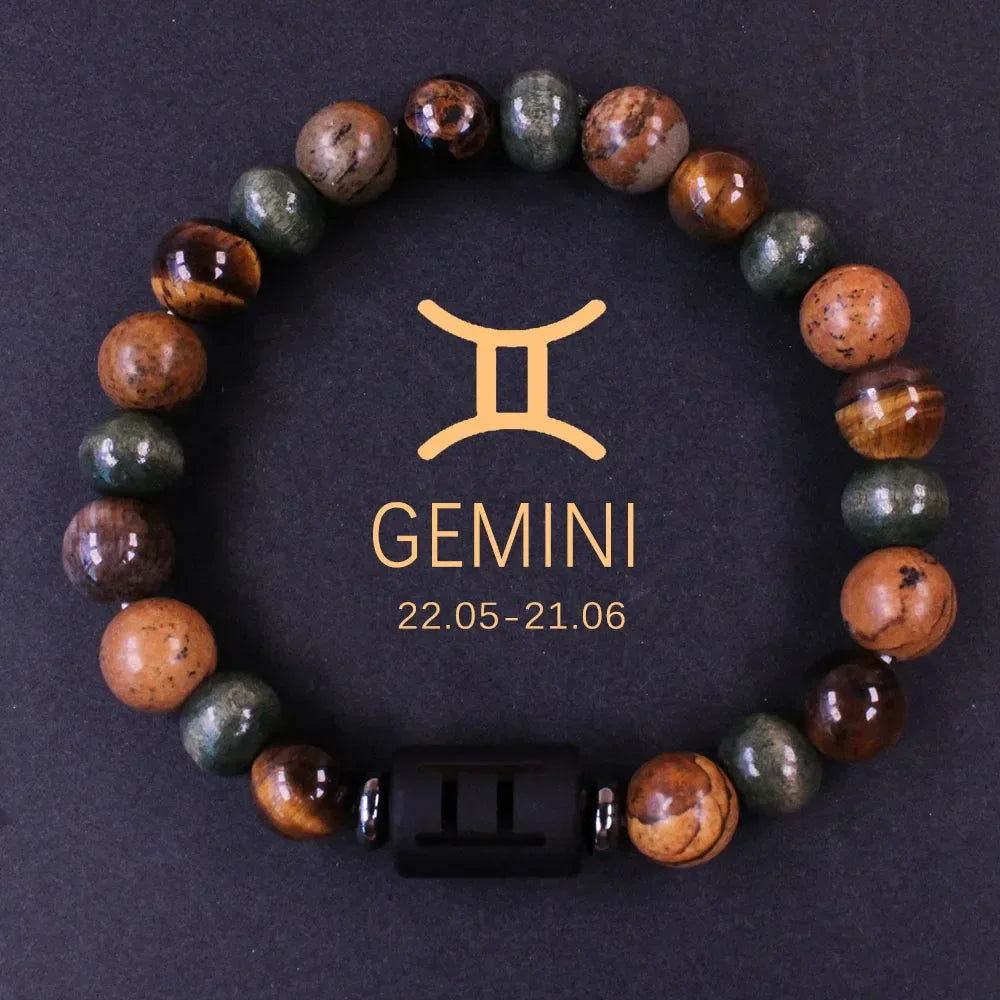 ✨ Boho Natural Stone Tiger’s Eye Bracelet – Unisex Jewelry for Women & Men – Unique Birthday & Christmas Gift for Boyfriend