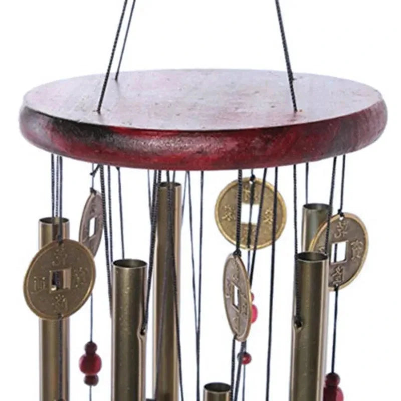 Large Metal Tube Wind Chime – Deep Tone Church Bell Outdoor Garden Decor for Good Luck and Serenity
