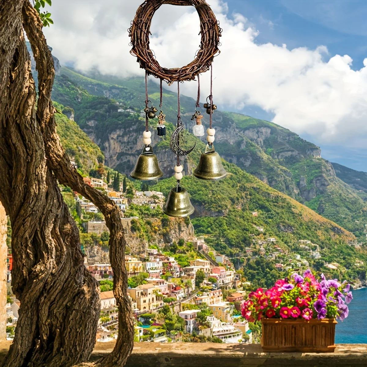 🔔 Vintage Bell Pendant – Home Décor Charm & Door Knob Ornament | Hobbyist Craft & Gift | Free Shipping