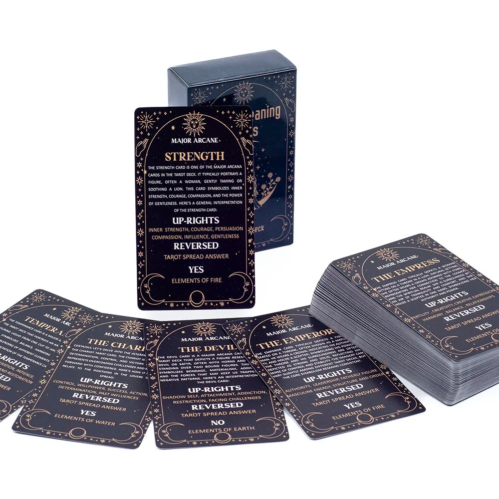 🌈 English Visions Tarot Deck – 78-Card Pocket-Sized Divination Deck for Intuitive Learning and Party Entertainment