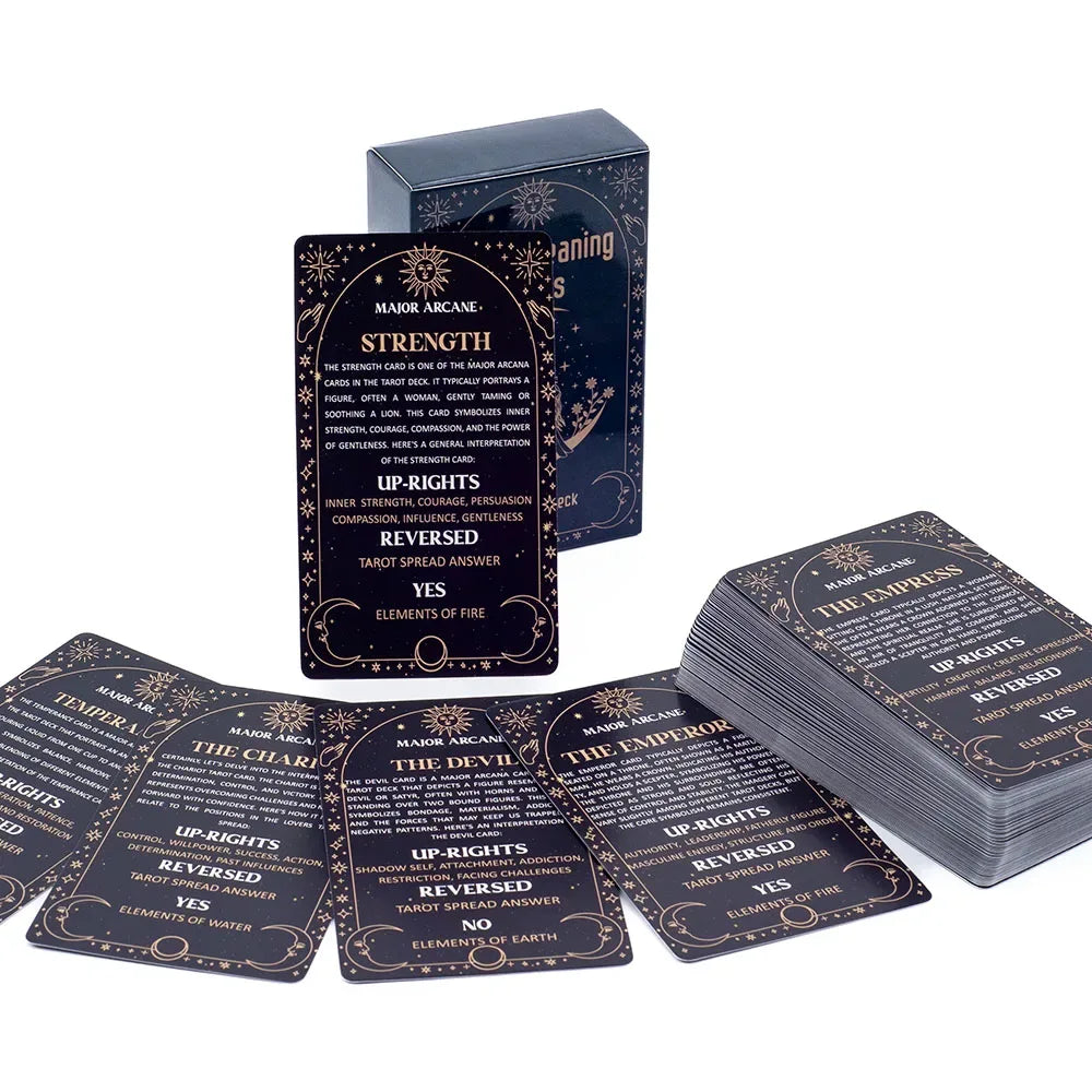 🌈 English Visions Tarot Deck – 78-Card Pocket-Sized Divination Deck for Intuitive Learning and Party Entertainment