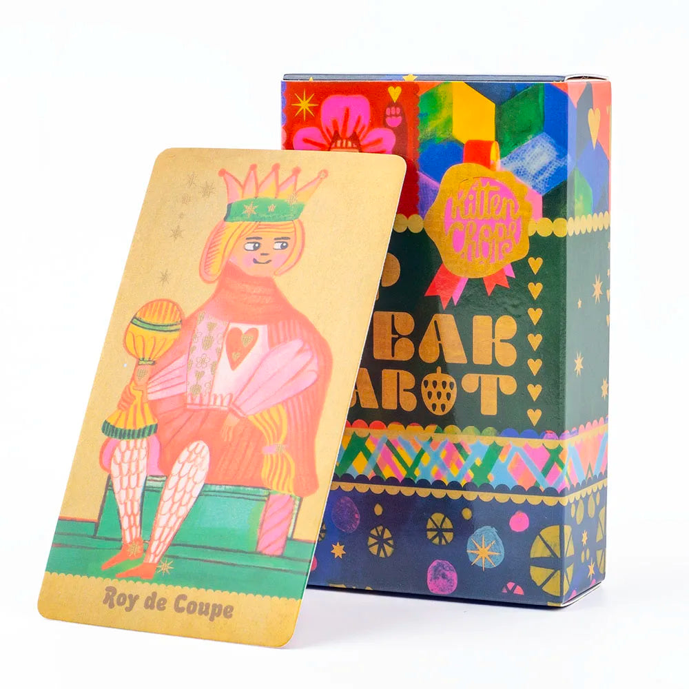 Pipspeak Marseille Tarot Deck - 83 Cards for Family Gatherings, 10.3 × 6 cm