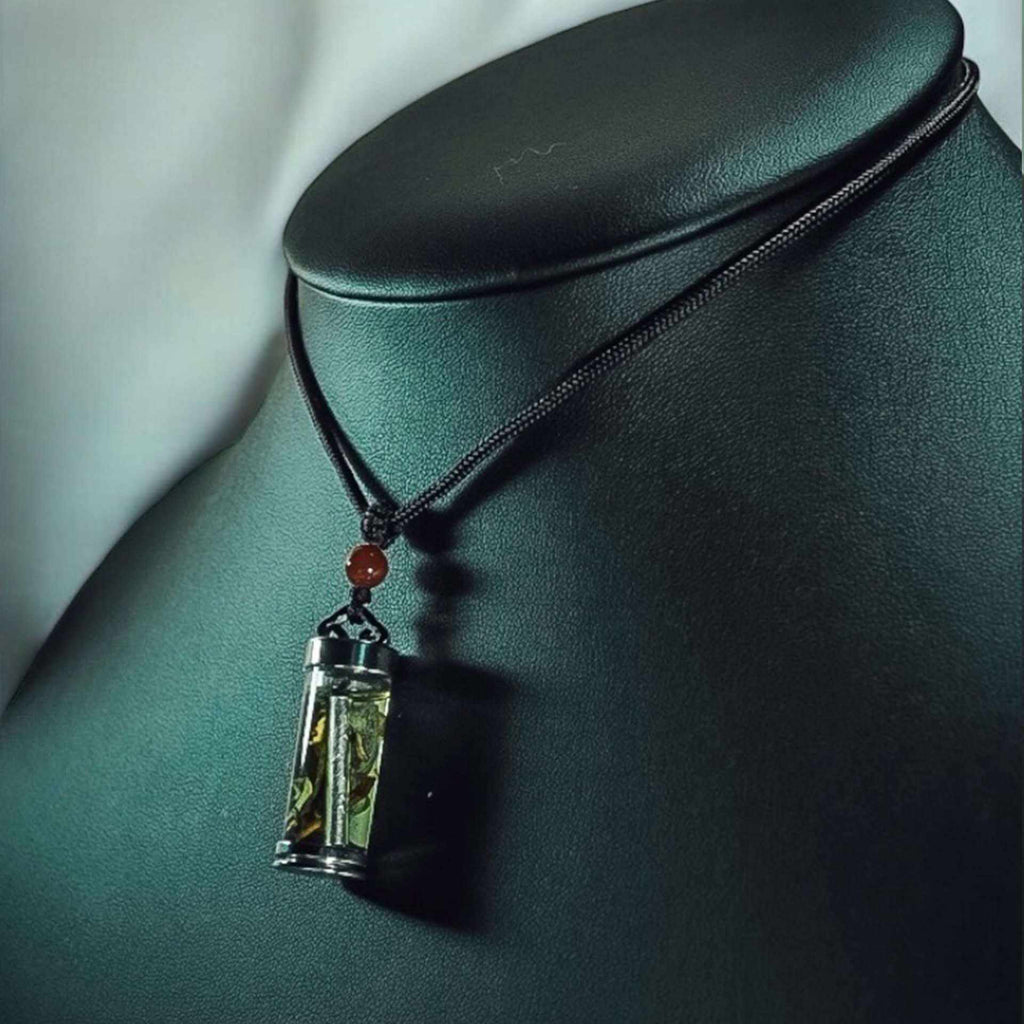 Takrut Namman Tevara Roengjai (Upper Cord Yellow) – Supreme Buddhist Charm for Loving-Kindness & Prosperity, Blessed with Angelic Heart Takrut, Sacred Herbs & Flower Powders