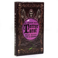 💀 The Ghoulish Garb Terror Tarot Deck – 22 Major Arcana Cards | Gothic Halloween Theme | Vibrant Guidebook | Board Game Edition