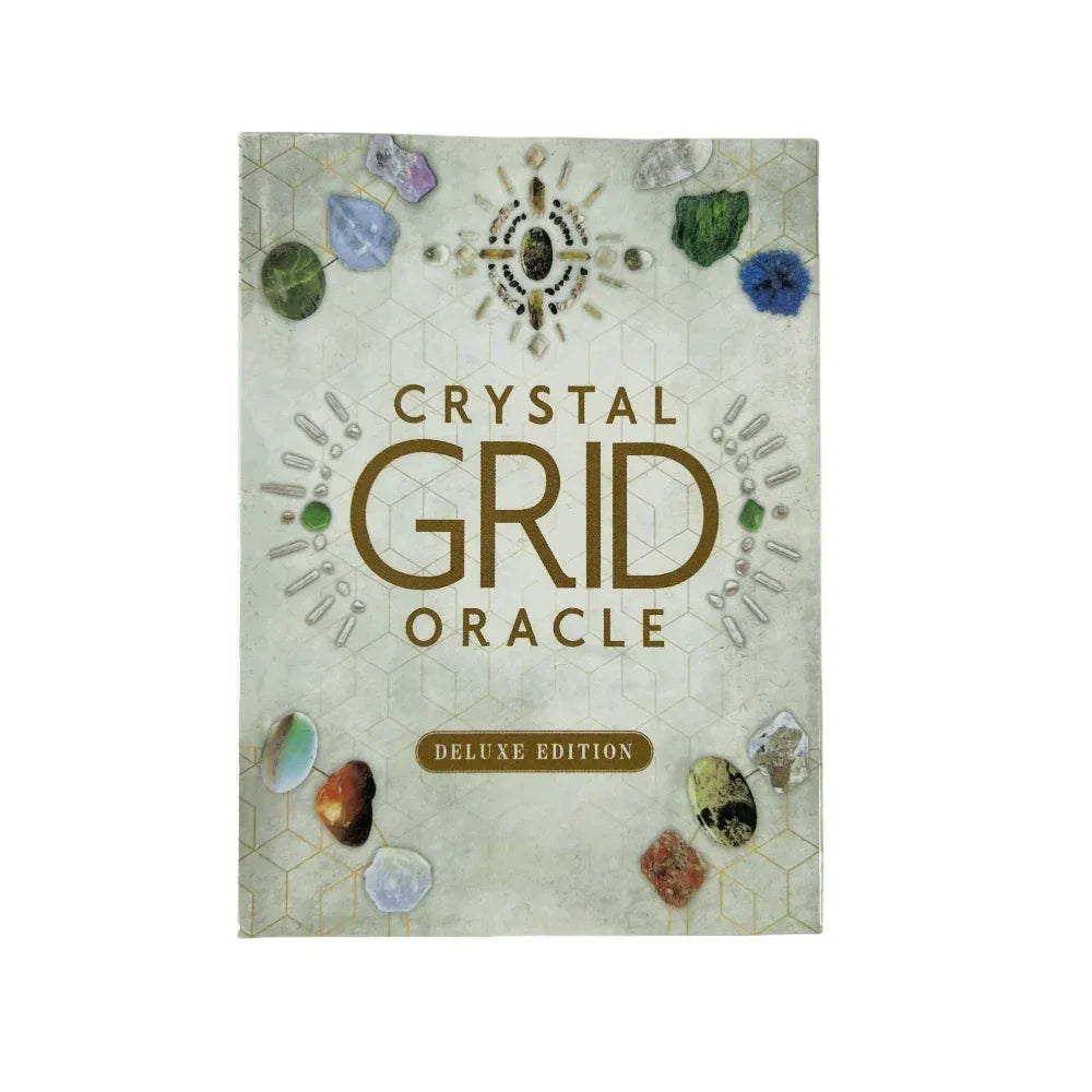Crystal Grid Oracle Cards - 72-Card Deluxe Deck with Guidebook for Family Fun, Spiritual Growth, and Entertainment