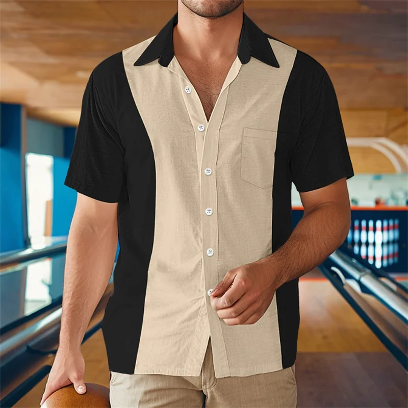 ✨ The Retro White-Dot Masterpiece: Premium Men's Casual Short-Sleeve Shirt – High-Definition Polka Dot Digital Print, Ultra-Breathable Lightweight Fabric, and Sophisticated Vintage Holiday Silhouette