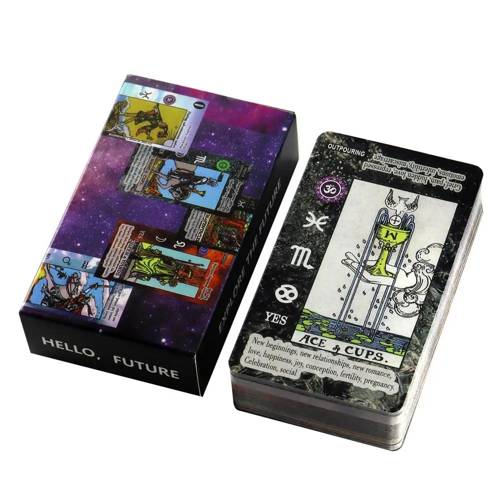 The Oracle Of Portals – 78-Card Tarot Deck for Fate Divination, Beginners & Family Party Board Games 78pcsV