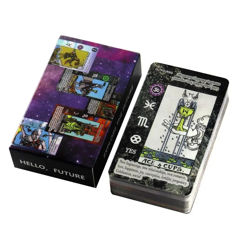 The Oracle Of Portals – 78-Card Tarot Deck for Fate Divination, Beginners & Family Party Board Games 78pcsV