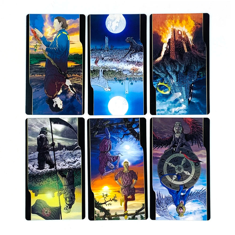 🃏 12 cm x 7 cm Large Size Tarot Cards Deck with Guidebook – English Version for Divination, Family Entertainment & Board Games