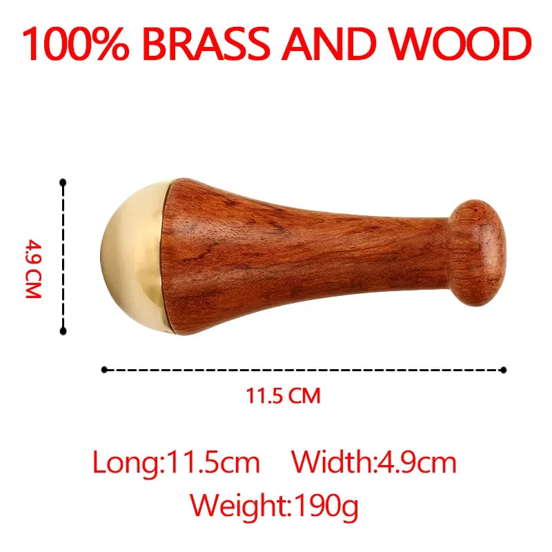 Guasha Massage Tool Face Gua Sha Face Copper Wood Scraping Stick Kansa Hammer for Face and Foot Massage﻿