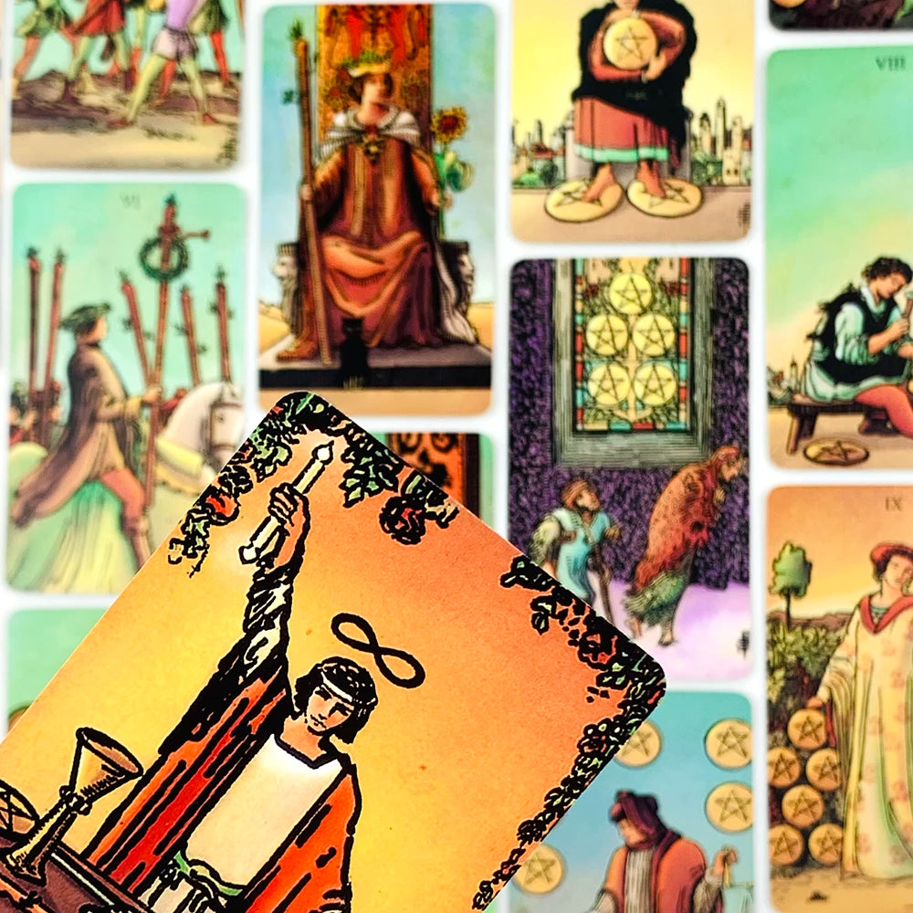 ✨ Tarot Cards Deck 78Pcs for Easy Beginners – Creative Small Gift for Fate, Fortune Telling & Divination Party Board Game
