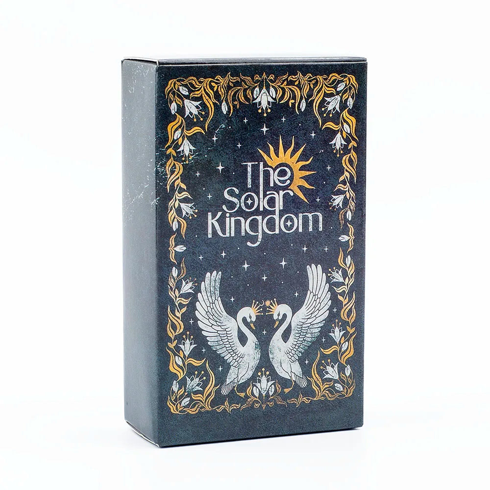 The Solar Kingdom Tarot Deck – 78 Cards + 8 Special Sun and Moon Cards, English Visions Divination Edition for Board and Party Games (10.4x6.1 cm)