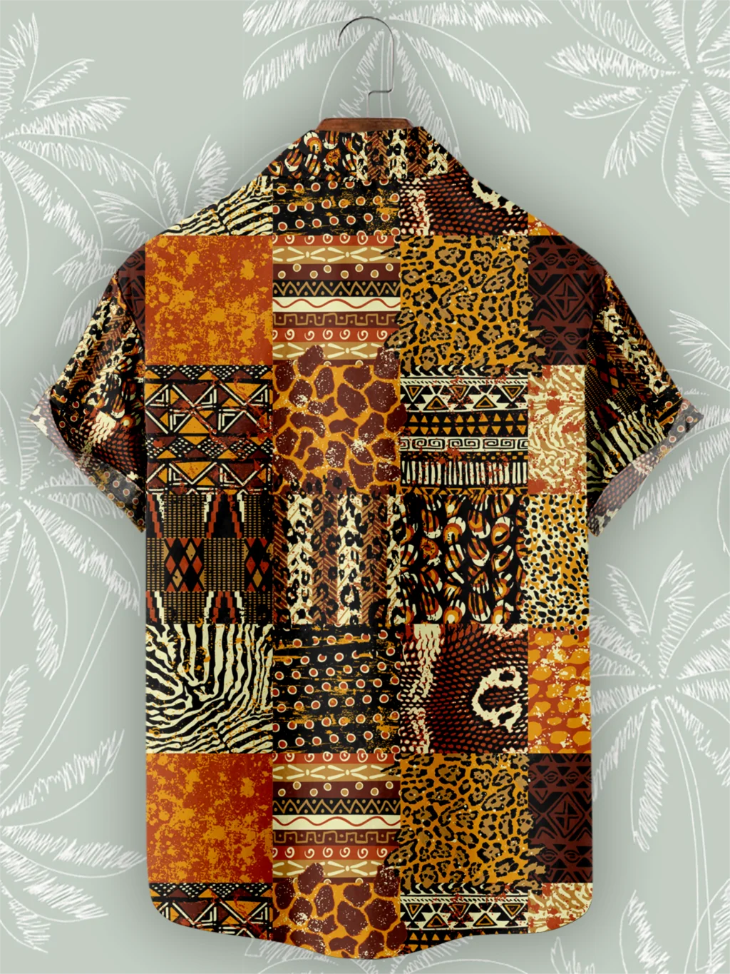 🌍 The Bohemian African Tribe 3D Masterpiece: Premium Men's Retro Short-Sleeve Shirt – High-Definition Tribal Graphic Print, Breathable Summer Beach Fabric, and Sophisticated Oversized Social Silhouette