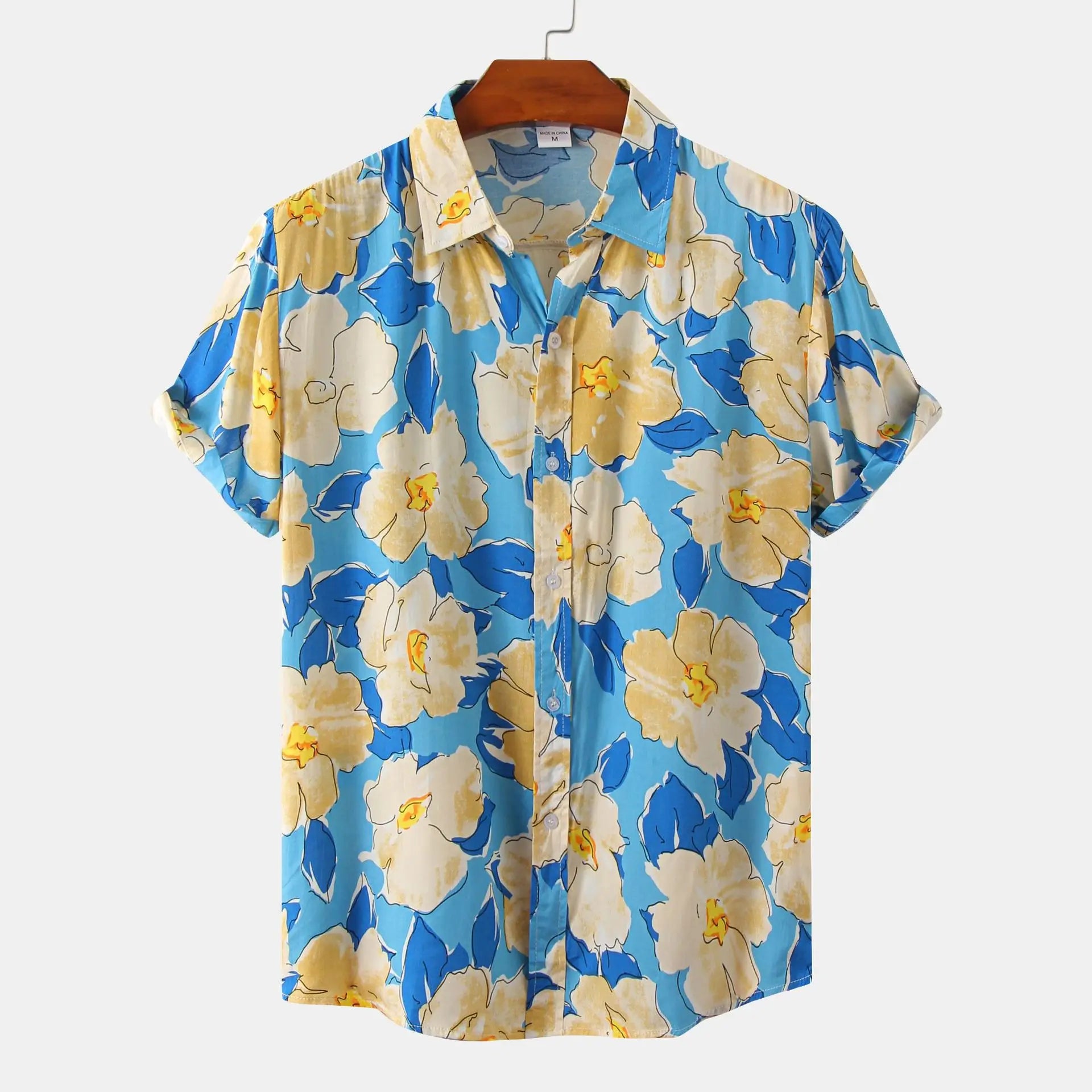 🏝️ The Y2K-Luxe Horizon Hawaiian Shirt: Premium Men’s Oversized Vintage Top – High-Definition Graphic Print, Ultra-Breathable Cooling Fabric, and Signature Harajuku-Style Loose Fit (S-6XL)